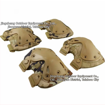 Kamuflovaný taktický set chráničov kolien a lakťov – ochranný výstroj pre vonkajšie plazenie a cyklistiku, štvordielny set, Dragon Scale Decision, dospelí, leto 2021