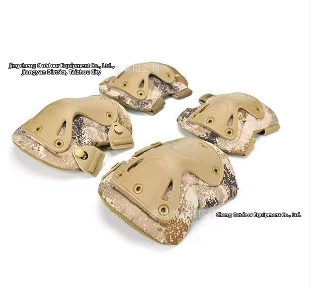 Kamuflovaný taktický set chráničov kolien a lakťov – ochranný výstroj pre vonkajšie plazenie a cyklistiku, štvordielny set, Dragon Scale Decision, dospelí, leto 2021