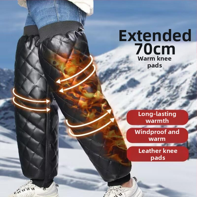 Ai you Ziemas ceļgala aizsardzība riteņbraukšanai – apakšstilba aizsardzība, poliestera šķiedra, kājas atbalsts