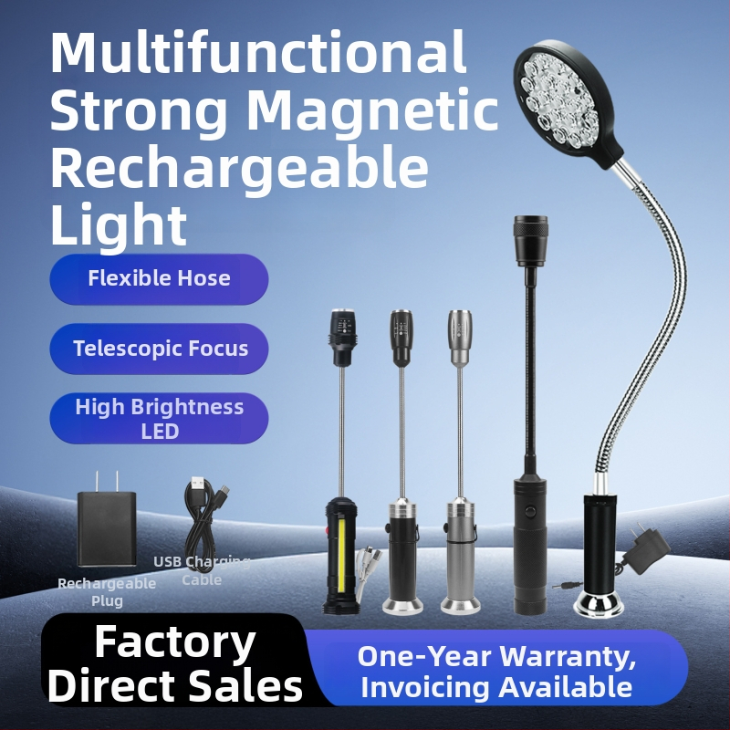 LED darba gaismas CNC iekārtām ar uzlādes akumulatoru, stipru magnētisko stiprinājumu, pārnēsājams remonta darbiem