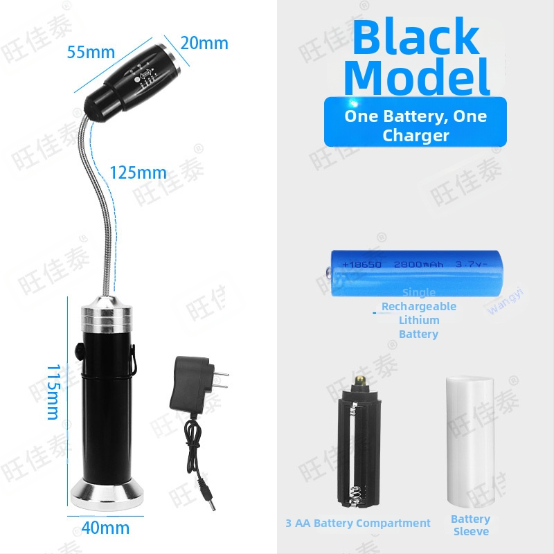 LED darba gaismas CNC iekārtām ar uzlādes akumulatoru, stipru magnētisko stiprinājumu, pārnēsājams remonta darbiem