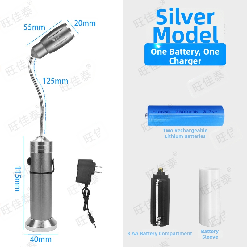 LED darba gaismas CNC iekārtām ar uzlādes akumulatoru, stipru magnētisko stiprinājumu, pārnēsājams remonta darbiem