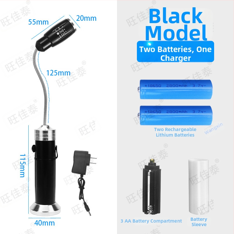 LED darba gaismas CNC iekārtām ar uzlādes akumulatoru, stipru magnētisko stiprinājumu, pārnēsājams remonta darbiem