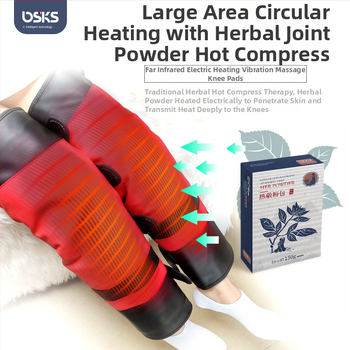 Kāju masāžas josta ar vibrāciju un karstās kompresijas funkciju, līdz 4 masāžas galvas, 4 ātrumi, AC barošana, datorveidīga vadība, mājas lietošanai