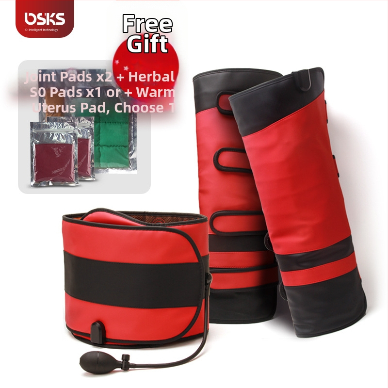 Kāju masāžas josta ar vibrāciju un karstās kompresijas funkciju, līdz 4 masāžas galvas, 4 ātrumi, AC barošana, datorveidīga vadība, mājas lietošanai