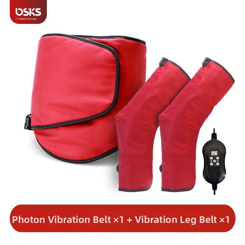 Kāju masāžas josta ar vibrāciju un karstās kompresijas funkciju, līdz 4 masāžas galvas, 4 ātrumi, AC barošana, datorveidīga vadība, mājas lietošanai