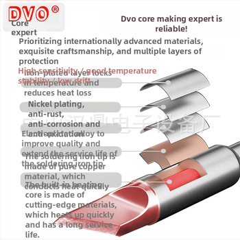 C210 litavimo antgalis; varis, be švino; antgalio formos: pointed head / knife head / curved head; temperatūros diapazonas 0–500°C; maksimali galia 150W; suderinamas su GVM/JBC/OSS/T26 stotelėmis