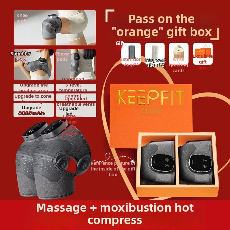 Kopefy KPF-Knee13 Ηλεκτρικός μασάζ γόνατος με θέρμανση – Πολυλειτουργικός θερμικός συμπιεστής με μασάζ 3 επιπέδων και θέρμανση 5 επιπέδων, κατάλληλο για ηλικιωμένους και ενήλικες μέσης ηλικίας