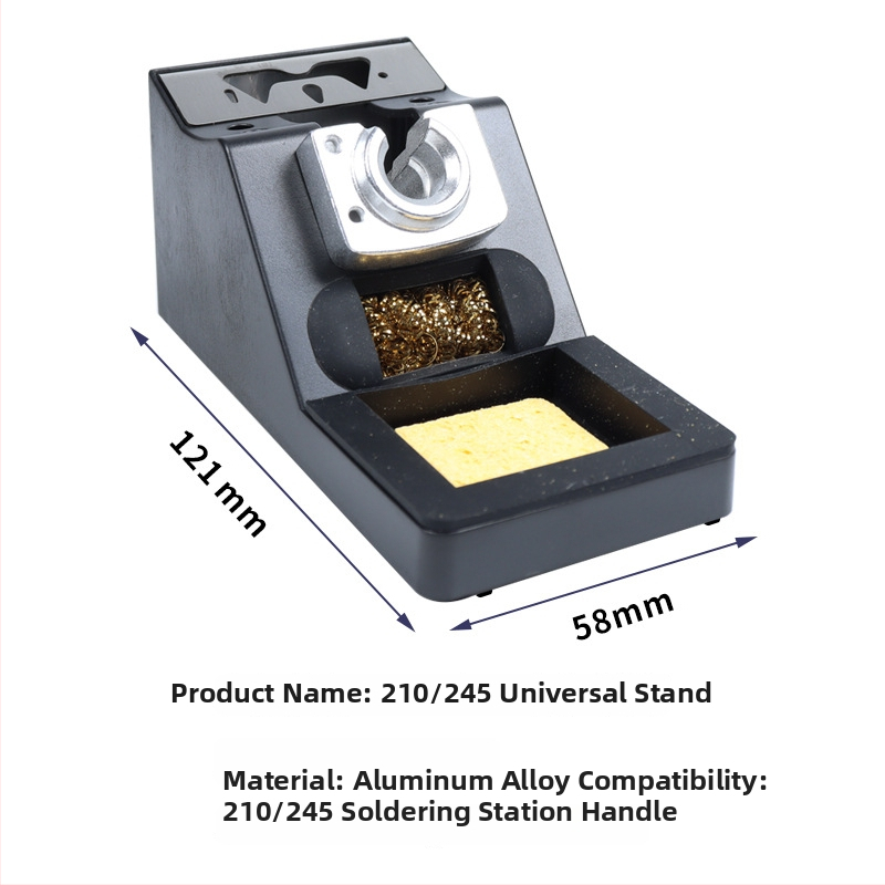 ZEJER Aluma sakausējuma lodēšanas statīvs C210/C245 – cauruma diametrs 2,5 mm, kartes slots