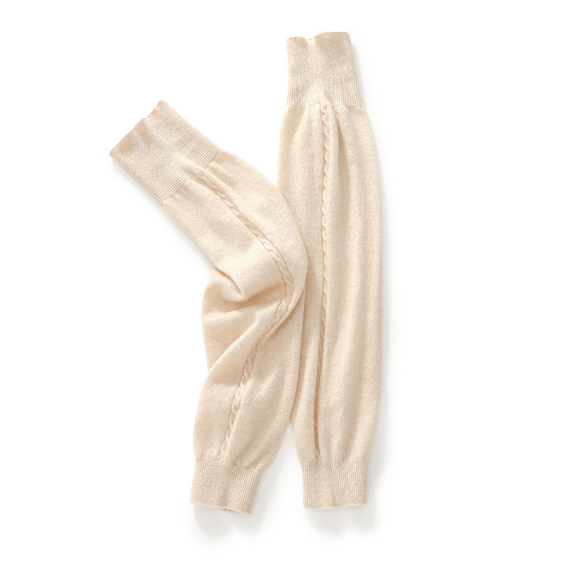 Ζεσταίνουσες γόνατα από μαλακό κασμίρι, φθινοπωρινή–χειμερινή συλλογή 2025, unisex, αντιανεμικές και ανθεκτικές στο κρύο, πλεκτές γκέτες για τα πόδια