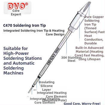 DVO C470 lituoklio galvutė su kampiniu antgaliu, serija C470