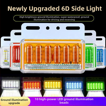 LED bočna svjetla za kamion, 6D nadograđeni model, 12V/24V, LED izvor, aluminijski substrat, za velika kamiona i prikolice