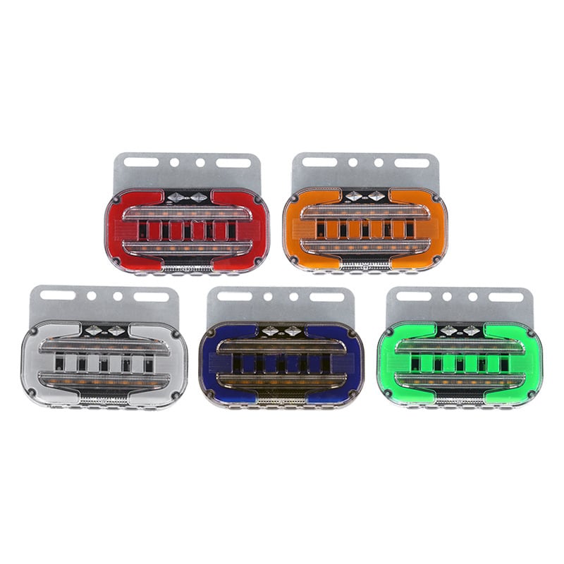 Kamion LED oldalsó és hátsó lámpa, 24V, fényvezető kialakítás, általános kompatibilitás