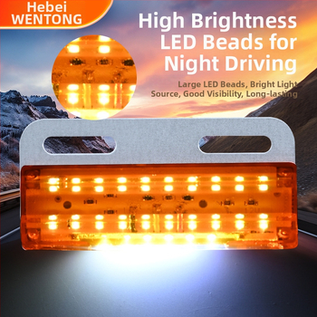 LED bočné svetlo pre dodávky, model LED ground side light, kovová konštrukcia, 12–24V