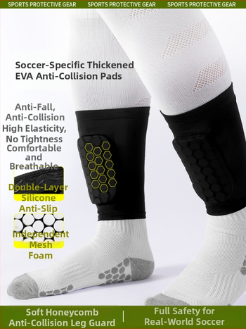 Leaper manșetă de protecție a gambelor pentru fotbal, nylon, unisex