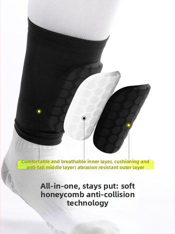 Leaper manșetă de protecție a gambelor pentru fotbal, nylon, unisex