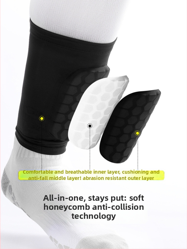 Leaper manșetă de protecție a gambelor pentru fotbal, nylon, unisex