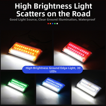 Kravas automa LED sānu gaisma, ūdensizturīga, 24V, DB-3075, 50 000 h, 1000–6000K