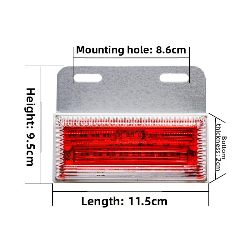 Kravas automa LED sānu gaisma, ūdensizturīga, 24V, DB-3075, 50 000 h, 1000–6000K