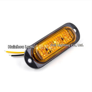 4-LED šoninis ir galinis sunkvežimio žibintas – vandeniui atsparus indikatorius, 10-30V, modelis 062