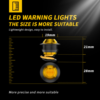 LED šoninis žibintas sunkvežimiui su indikatoriumi, 12V, 1.5W, 600 lm, tarnavimo laikas 30 000 valandų