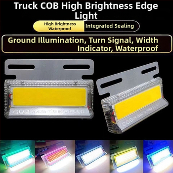 Krovininio automobilio COB krašto šviesa – 12V/24V IP68, COB LED, grindų montavimas, padangos šviesa ir posūkio signalas