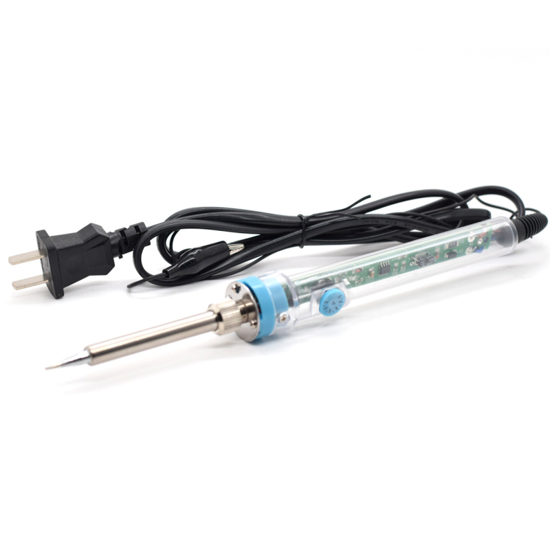 Električni set za lemljenje s podešivom temperaturom, 60 W, gumiranim držačem, za desoldering, graviranje i pyrograviranje
