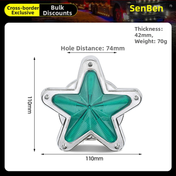 Krovinių sunkvežimio šono LED apšvietimas, Star Edge modelis, 24V, IP60, 3500 lm, 2W