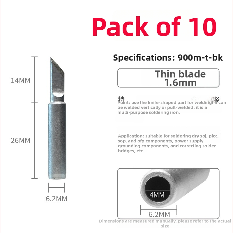 Bezolovni vrh za lemljenje, nožnog tipa, serija 900, elektroalkalijski bakar, 200–480°C