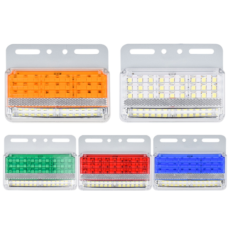 Kamionska LED bočna svjetla, dvostruki red, vodootporna, 24V, svjetlo za vožnju unatrag