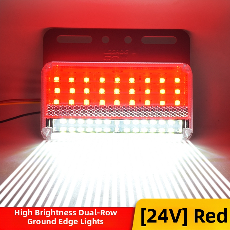 LED bočné svetlo nákladného auta, dvojradové, vodotesné, 24V, cúvacie svetlo