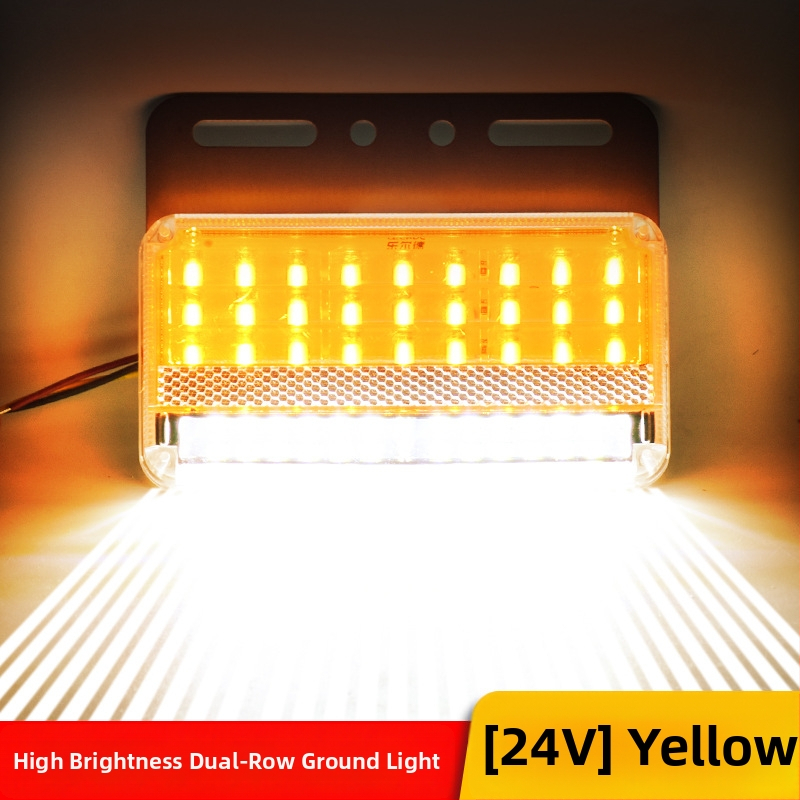 LED bočné svetlo nákladného auta, dvojradové, vodotesné, 24V, cúvacie svetlo