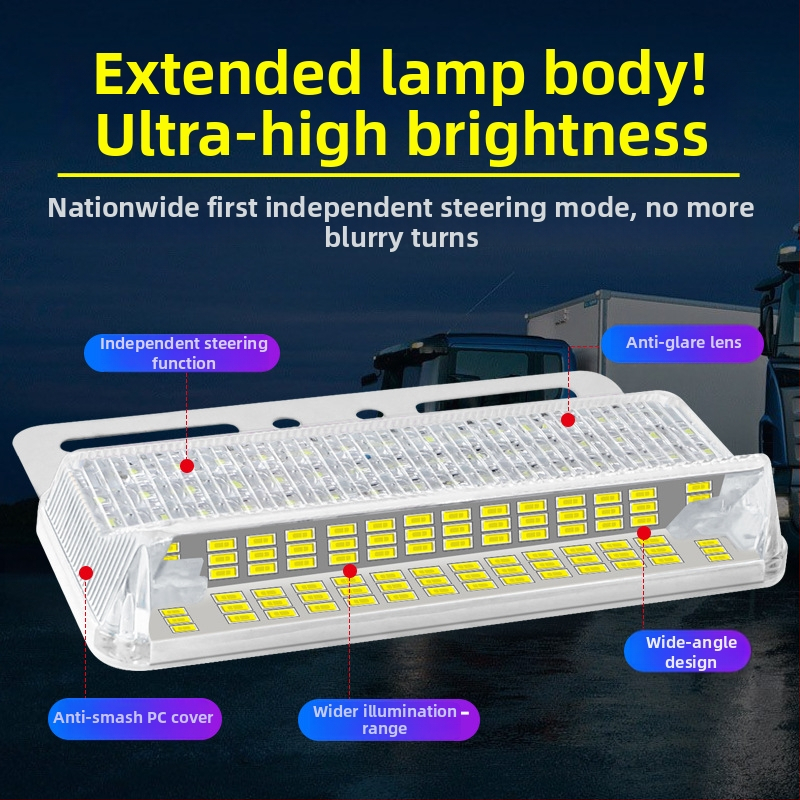 Bočné svetlo nákladného auta s anti-glare, predĺžený široký uhol LED, 24V, vodotesné