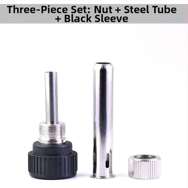 Lodēšanas piederumu komplekts — trīs daļu komplekts, 907 rokturis, dzelzs korpuss, vītņu galvas