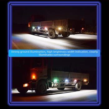 LED šoninė šviesa dideliam sunkvežimiui, 24V, atspari vandeniui, itin ryški, puspriekabės šoninis/posūkio indikatorius