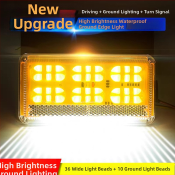 Keturių funkcijų LED šoninė šviesa sunkvežimiams ir priekaboms – 24V, atspari vandeniui, aukštas ryškumas