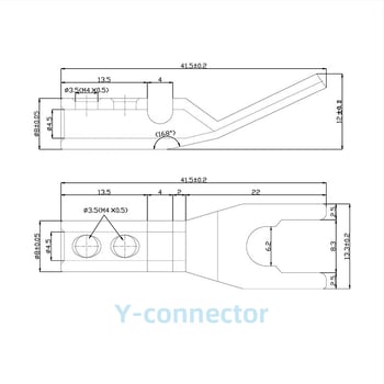 Tīrs vara ar zelta pārklājumu, Y- un U- tipa audio/video savienotāji skaļruņu kabeliem, bez lodēšanas