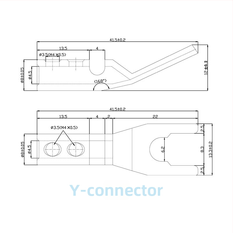 Tīrs vara ar zelta pārklājumu, Y- un U- tipa audio/video savienotāji skaļruņu kabeliem, bez lodēšanas