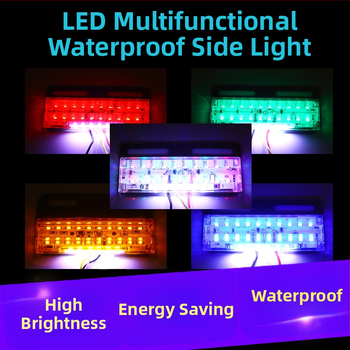 Krovininio automobilio šoninė LED lemputė – itin plona, suderinama su furgonais