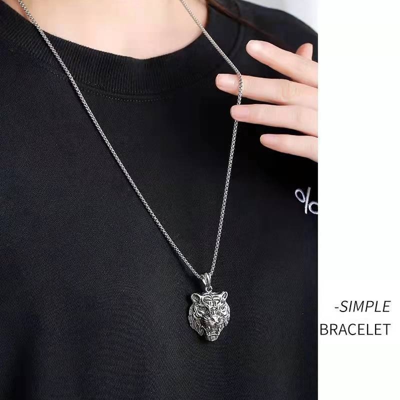 Colier din cupru cu lanț de perlă, unisex, lungime 51–80 cm, greutate 20 g, design original