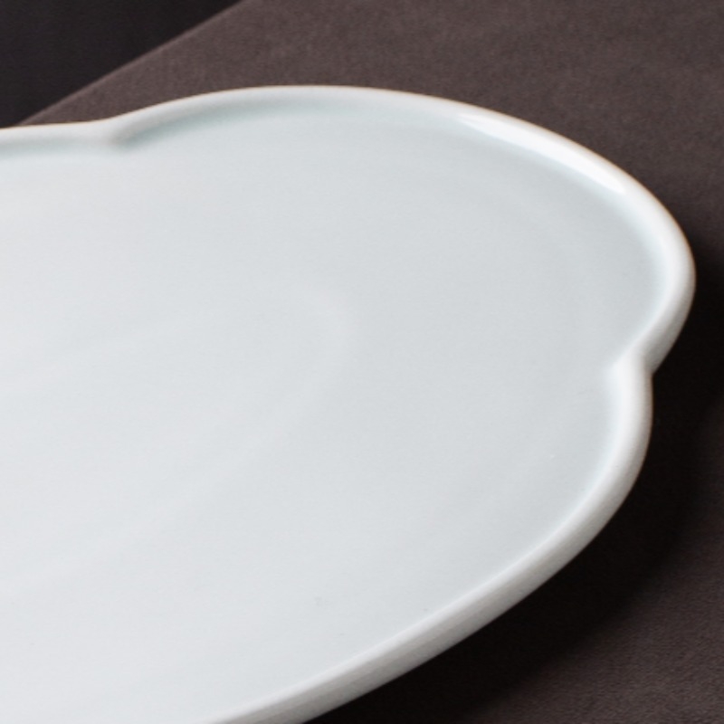 Порцеланова чиния, микровълнова безопасност, глазирана повърхност, едноцветен модел, Новокитайски стил