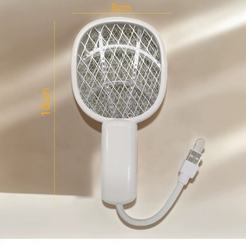 2-u-1 lampica za ubijanje komaraca i električna mreža, 2-in-1, s ugrađenom baterijom, LED osvjetljenje, aluminijska mreža, vrijeme punjenja 3-5 sati, pogodno za 21-30 m²