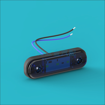 3-LED bočno svjetlo automobila, vodootporni signalni indikator, 12/24V, inženjerski plast, LM-1001 retrofit