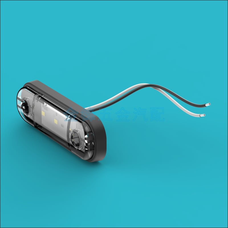 3-LED bočno svjetlo automobila, vodootporni signalni indikator, 12/24V, inženjerski plast, LM-1001 retrofit
