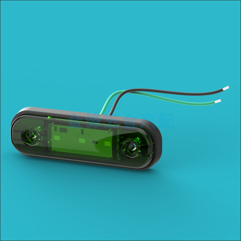 3-LED bočno svjetlo automobila, vodootporni signalni indikator, 12/24V, inženjerski plast, LM-1001 retrofit