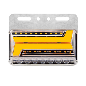 Krovininės LED šoninė šviesa, atspari vandeniui dvipusiai krašto šviesai, 24V, posūkio signalas