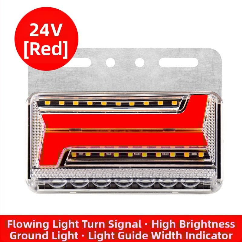 Krovininės LED šoninė šviesa, atspari vandeniui dvipusiai krašto šviesai, 24V, posūkio signalas