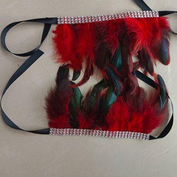 Brățară cu pene pentru încheietură, cristale diamant, stil gotic (Brand: Other; Disponibilitate: Ready stock; Grupă de vârstă: Adulți; Sezon: Primăvara 2025)