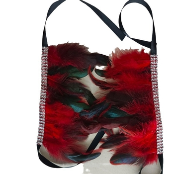 Brățară cu pene pentru încheietură, cristale diamant, stil gotic (Brand: Other; Disponibilitate: Ready stock; Grupă de vârstă: Adulți; Sezon: Primăvara 2025)