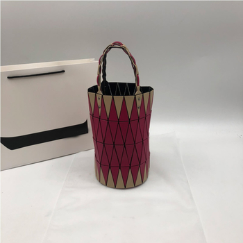 Kanta torba, trokutasti quilt uzorak, ulični stil od PVC-a, podstava od poliestera